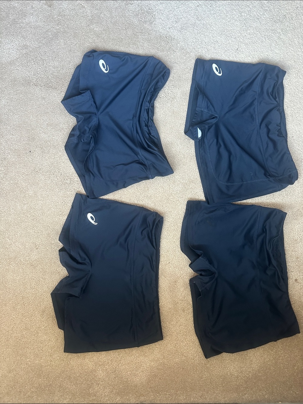 Asics Navy Performance Athletic Shorts - 4 Pack perfect for active sports
